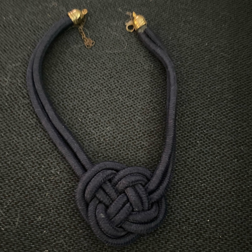 Blue Nautical Knot Necklace